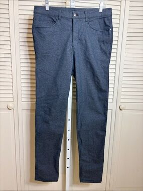 Lululemon ABC Blue Pant Slim Tech Canvas Fabric Size 32